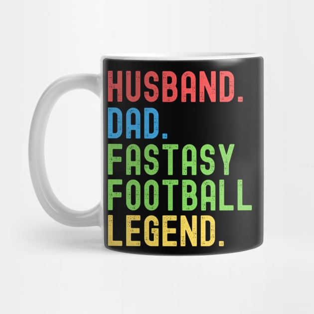 Husband Dad is Fantasy Football Legend, Funny Dad Father by Thumthumlam